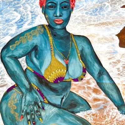A portrait of a plus size woman who exudes confidence